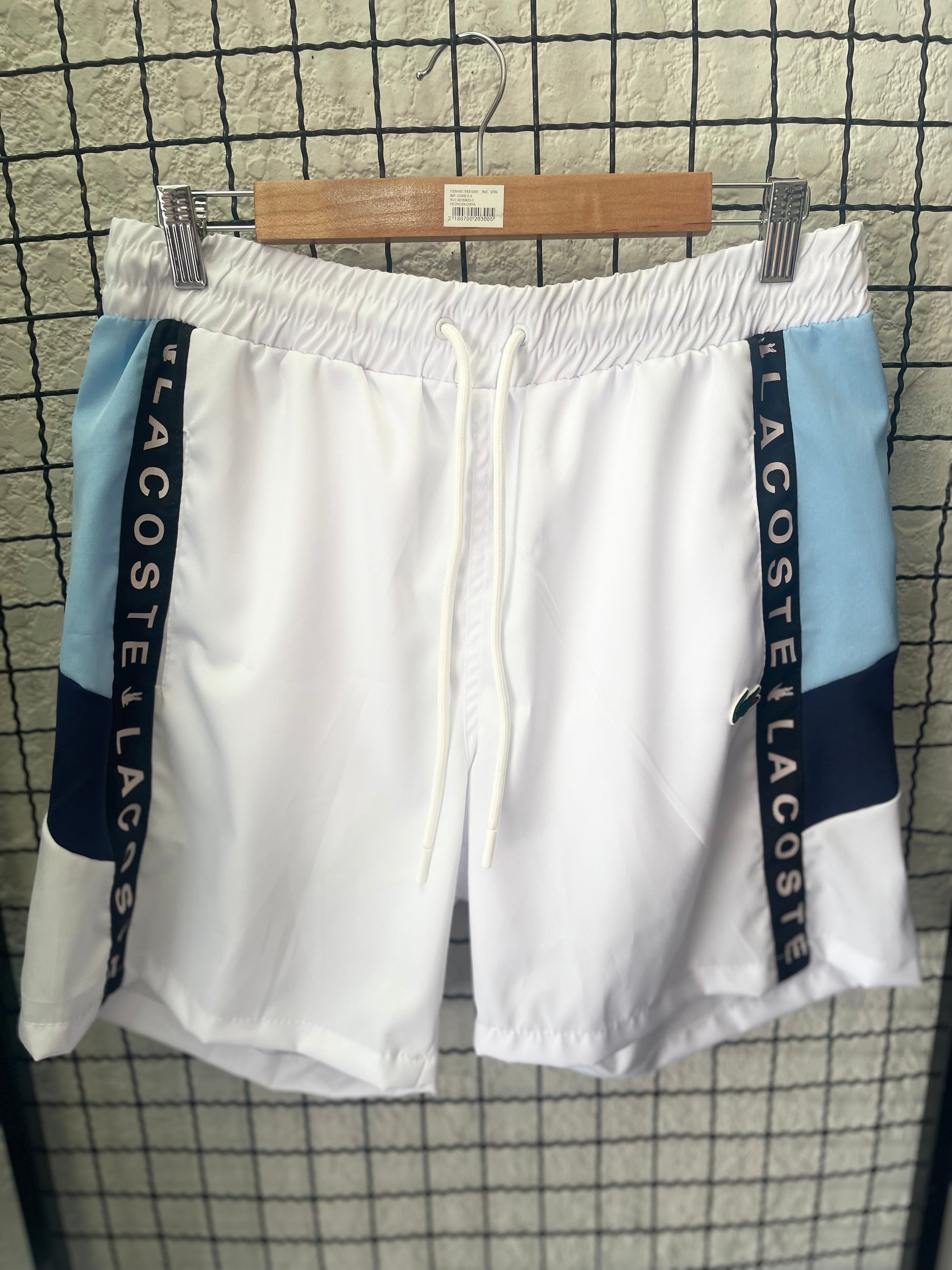 SHORTS LACOSTE - BRANCO