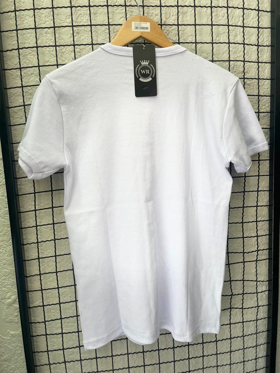 Camiseta Canelada - Branca